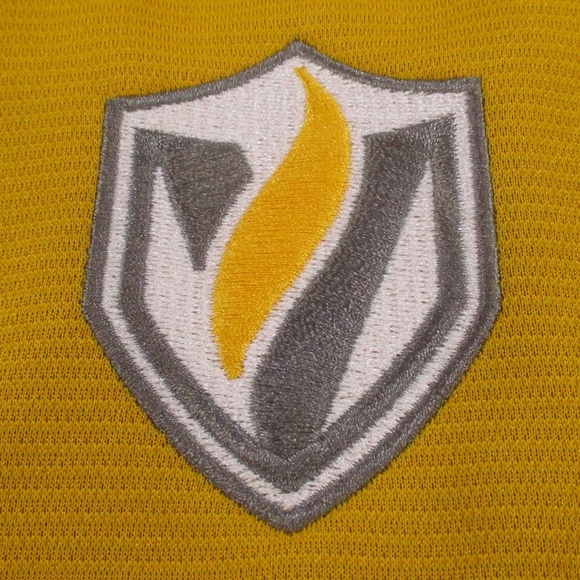 Valparaiso University Sweatshirt Men's Medium Yellow White 1/2 Zip Embroidered - Picture 7 of 10